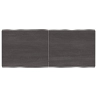 Stolna ploča tamnosiva 120x50x6 cm obrađena masivna hrastovina