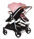 CHIPOLINO Dječja kolica Duo smart za blizance - Smart Flamingo
