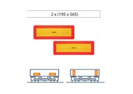 VIGNAL Naljepnica upozorenja za dugi teret prikolica D14708
