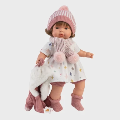 Lutka Lola s roza kapicom, 38 cm