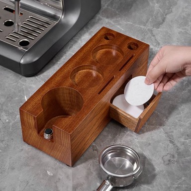 Drvena stanica za tampiranje kave Barista Dock 51–54 mm