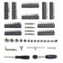 LUX TOOLS Set nasadnih ključeva i bitova 130/1, sivi