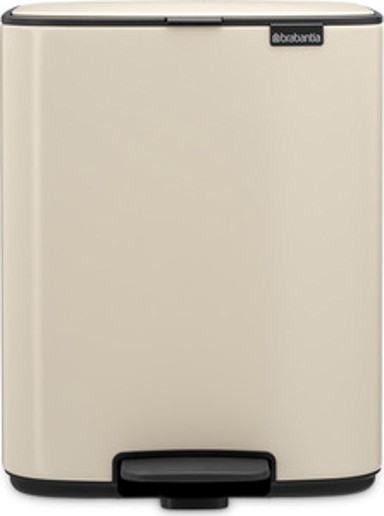 BRABANTIA Bo kanta s pedalom, 12 l, bež