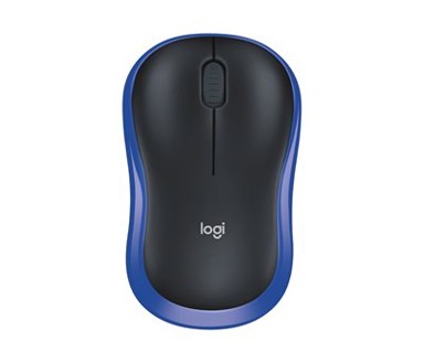 LOGITECH Miš M185, crno-plavi, optički, bežični, 1000dpi