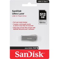 SANDISK USB stick Cruzer Ultra Luxe 512GB USB 3.1 150MB/s SDCZ74-512G-G46