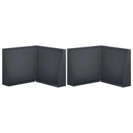 Rubnjak za gredice 2 kom 50 x 50 x 40 cm čelik, antracit