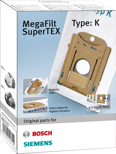 BOSCH Set filter vrećica i filtera BBZ41FK, MEGAfilt SuperTEX