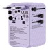 VERBATIM Putni adapter CHARGE N TRAVEL, 100 W, ljubičasti