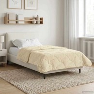 Ljetni pokrivač, krem, 155 x 220 cm, mikrofibra i teddy flis