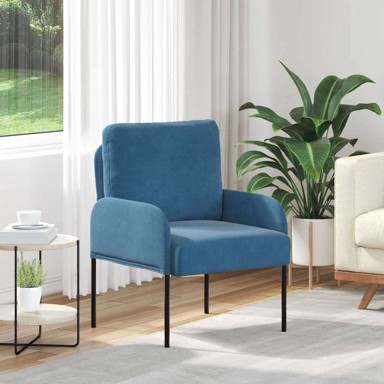Sofa s jastukom 55 cm od šperploče, plava