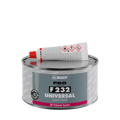 HB BODY Univerzalni 2K poliesterski kit 1 L, bijeli, F232 Universal Light Filler