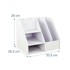 NORTHIX Organizator za stol A4, 2 pretinca i 5 odjeljaka, MDF, bijeli