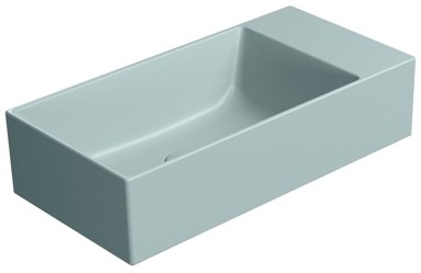 GSI KUBE X Umivaonik, 50x25 cm, desna ili lijeva montaža, keramika, plava mat