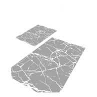 MILA HOME Sive kupaonske prostirke u setu 2 kom 60x100 cm Cracks