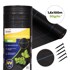 MULTIGARDEN agrotekstilna tkanina protiv korova, UV-otporna, 90 g/m², 1,6 × 100 m, s klinovima, crna