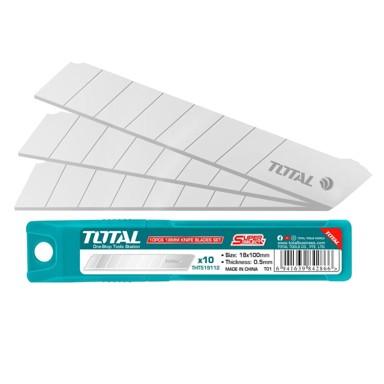 TOTAL Set listova za skalpel One-Stop Tools 18x100 mm 10-dijelni, srebrni