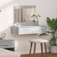 Toaletna komoda montirana na zid Siva sonoma 83x40x70 cm