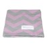 KINDSGUT Ružičasto-siva pamučna dječja deka Zigzag, 80 x 100 cm
