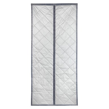 MAXIMEX Siva/u srebrnoj boji termo izolacijska zavjesa za vrata 80x200 cm