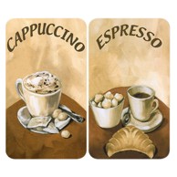 WENKO Stakleni poklopci za štednjak Coffee