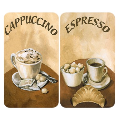 WENKO Stakleni poklopci za štednjak Coffee