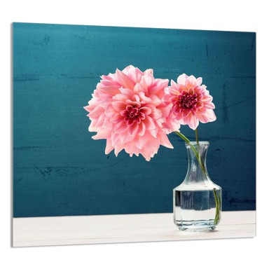 TMK Staklena zaštita za štednjak ili ploču za kuhanje 65x60, dahlia