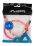 LANBERG Mrežni patch kabel RJ45 Cat.8.1 S/FTP, 0,5 m, crveni