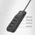 ACT USB-C HUB AC6420, 4-portni USB 3.2 Gen 1, 5 Gbps, crni