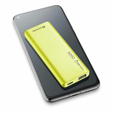 CELLULARLINE Prijenosna Baterija Free Power Slim, USB-A, USB-C, 5000mAh, zelena