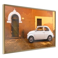Poster White Car 30x20