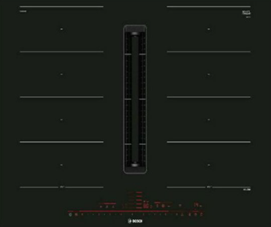 BOSCH Indukcijska ploča PXX801D67E, 4 polja, s integriranom napom 7.400w, crna