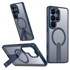Hibridna futrola za Samsung Galaxy S26 Ultra Fusion za MagSafe sa stalkom, plava