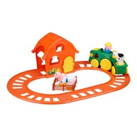 Vlak igračka set farm, 15/1, drveno, šareno