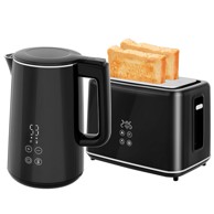 HOMESTAR Set kuhalo za vodu i toster, 1,5 l, crni