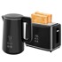 HOMESTAR Set kuhalo za vodu i toster, 1,5 l, crni