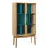 WOODMAN Tirkizno plava vitrina Avon
