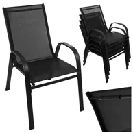 GARDLOV Set vrtnih stolica 4 kom., crne