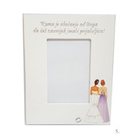Personalizirani okvir za vjenčane kumove, model 5