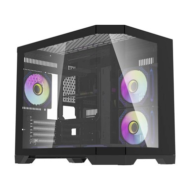 DARKFLASH Kućište FT418, s 6 aRGB ventilatora, crno 