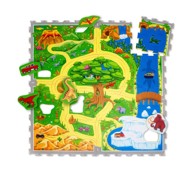 Puzzle podloga za djecu - safari dinosauri 120 x 120 x 1.2 cm