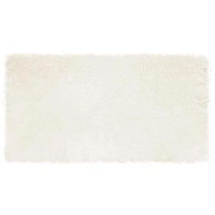 Tepih lažni ovčji, bijel 80 x 150 cm, poliester
