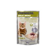 PREMIERE Hrana za mačke Meat Menu Adult, puretina i zec, 85 g