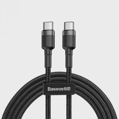 BASEUS Kabel USB-C Cafule, crno-sivi, 1m
