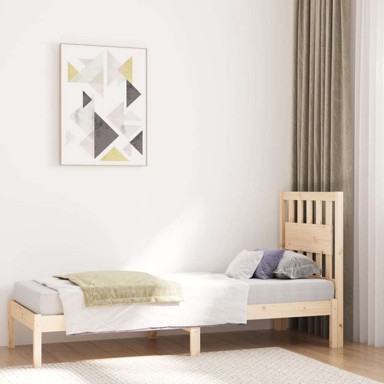 Okvir za krevet od borovine, 75 x 190 cm