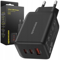 USB GaN punjač SC008B, 65 W, crni