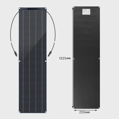 Fleksibilni solarni panel, 50W, crni