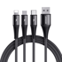 JOYROOM Podatkovni kabel S-1230 G4, 3 u 1, Lightning, Type-C, Micro USB
