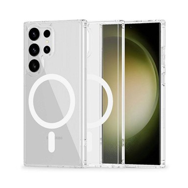 MAXMOBILE Maskica za Samsung Galaxy S25 Ultra, MagSafe, prozirna