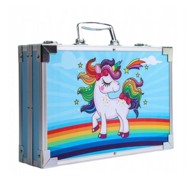 LIVEFY Set za slikanje u koferu za djecu Art Kit 145 kom, plava