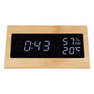 KARLSSON Digitalna budilica Triangle, prirodna